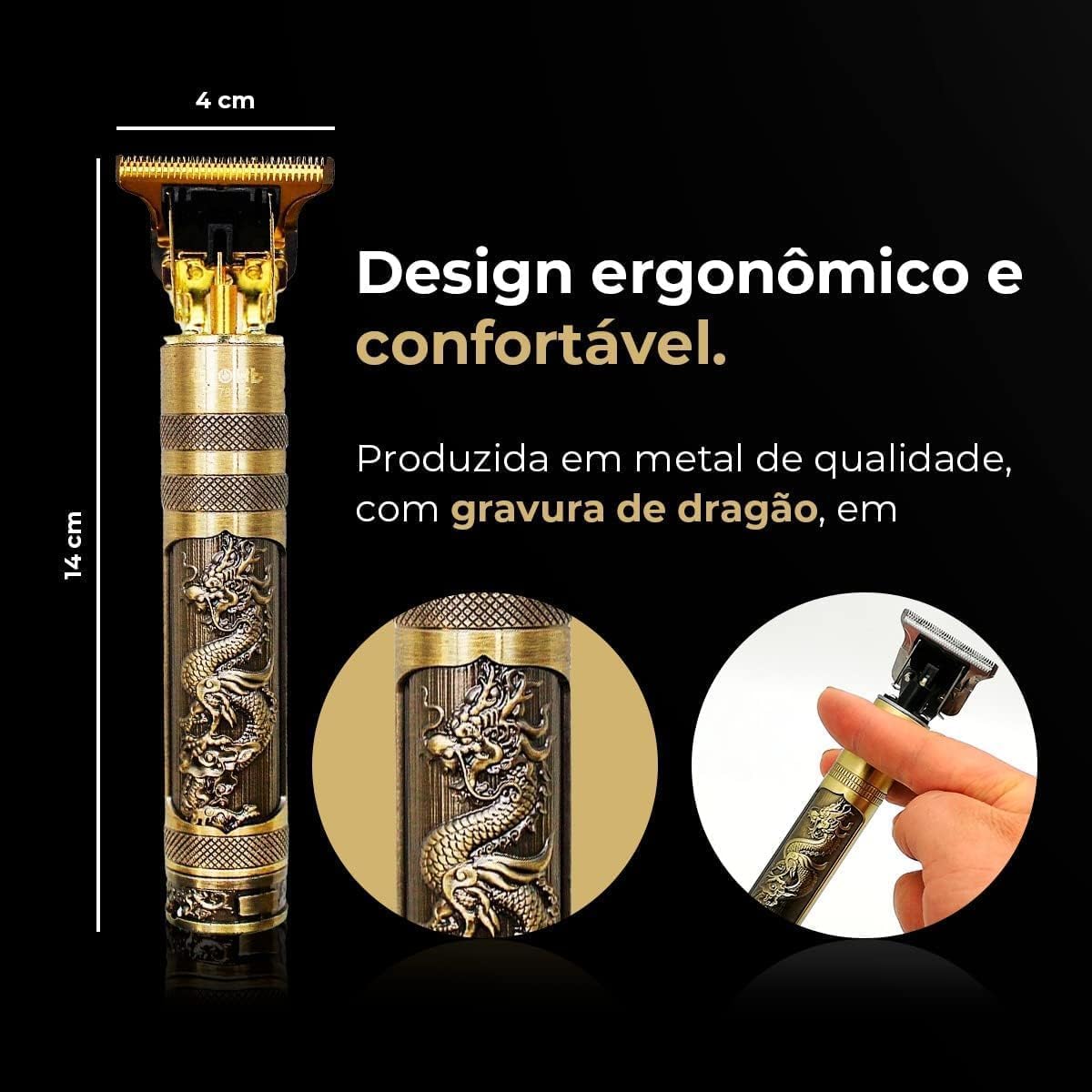 Máquina de Cortar Cabelo e Barba Masculina Multifunção, Elétrica, Sem Fio, Portátil – Designer Aleatório Profissional