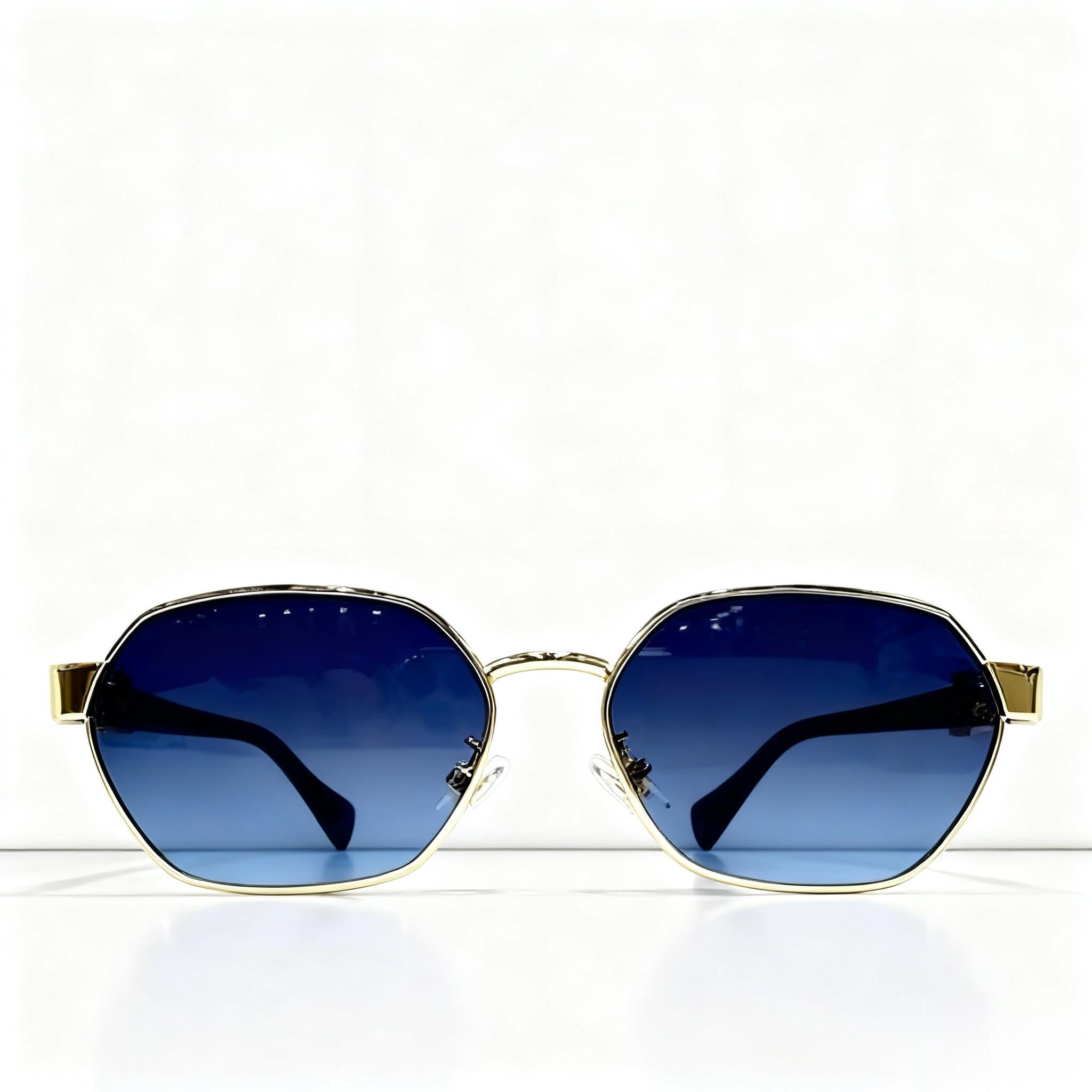 Óculos de Sol Feminino ZL – Lente Degradê  Armação Metálica, Estilo Retrô e Moderno