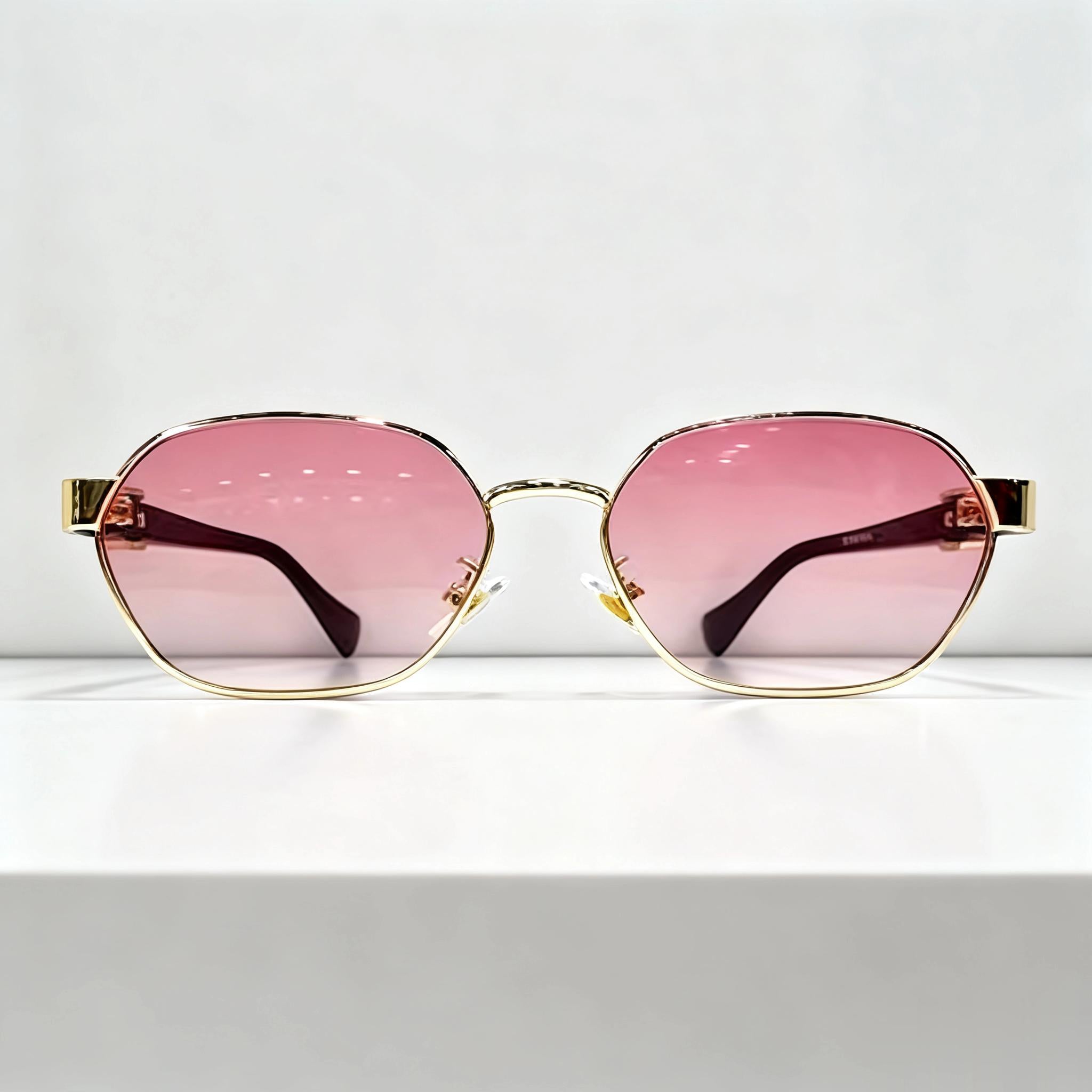 Óculos de Sol Feminino ZL – Lente Degradê  Armação Metálica, Estilo Retrô e Moderno