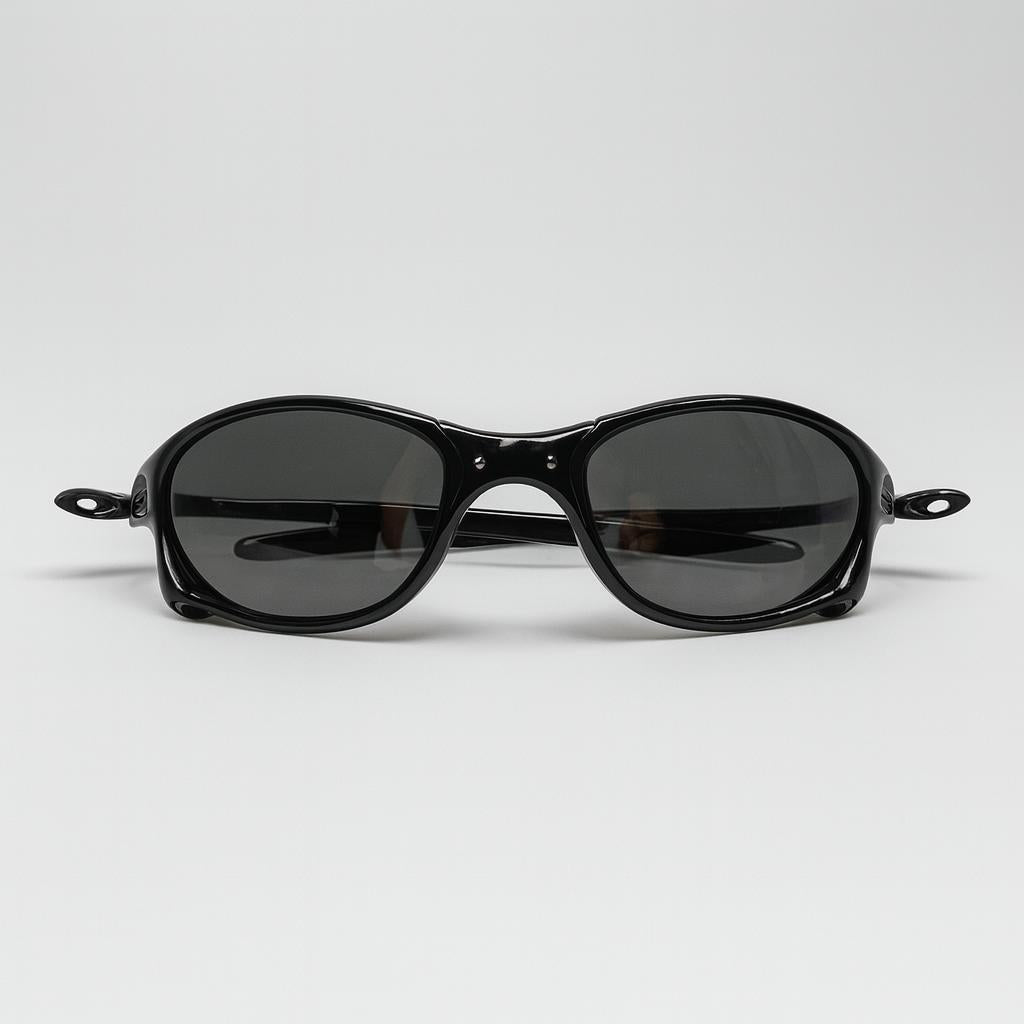 Óculos de Sol Unissex Oval Esportivo Preto | Lente Cinza Fumê | Estilo Y2K para Dia a Dia, Praia e Dirigir