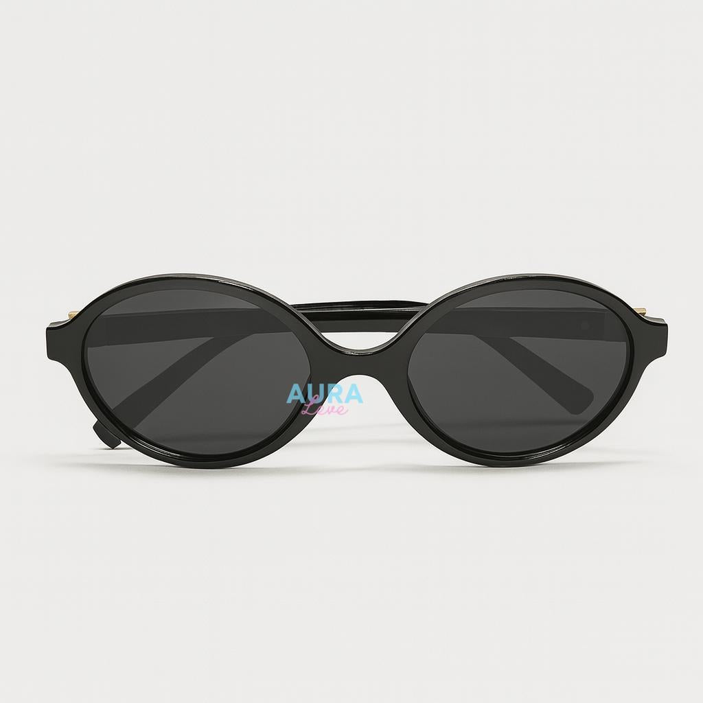 Óculos de Sol  Óculos Vintage Com Estampa De Leopardo , Armação Oval , Bloqueio De Luz Azul Para MODA NOVO