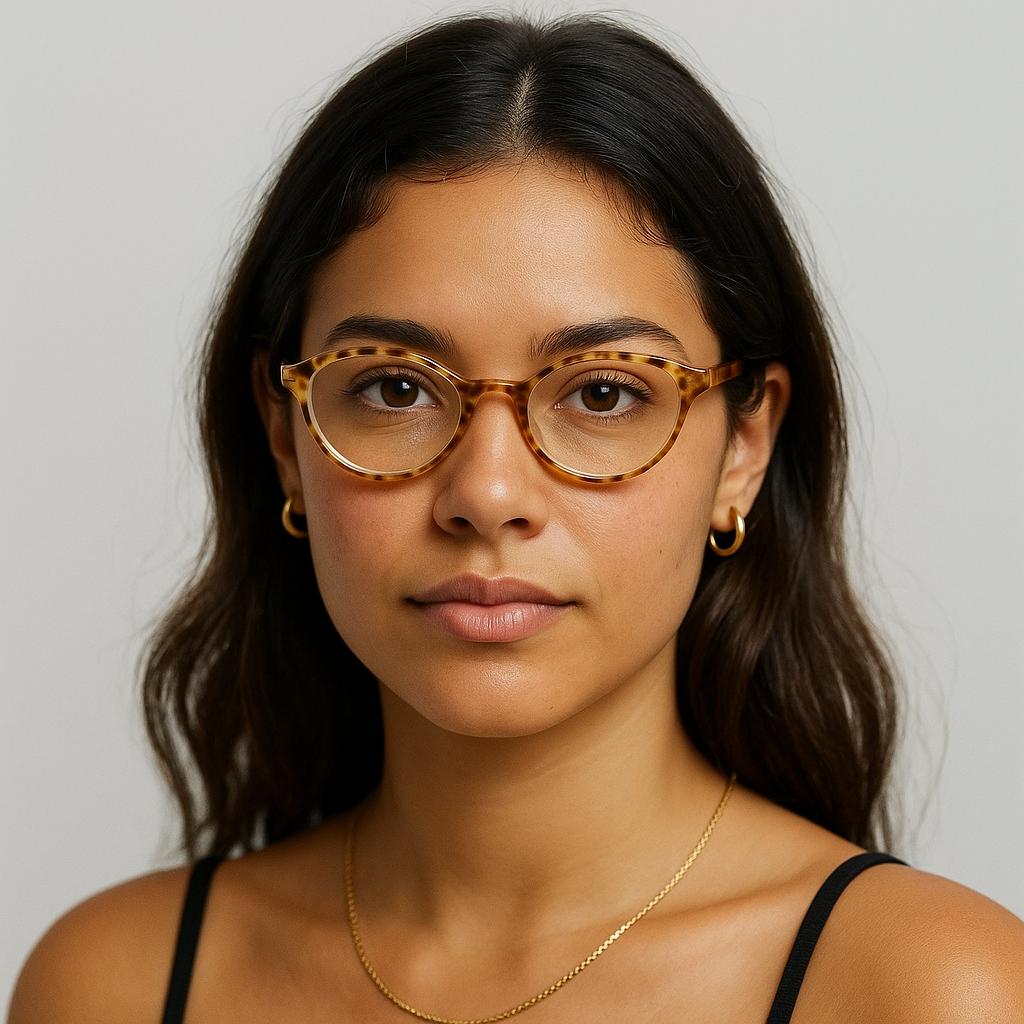 Óculos de Sol  Óculos Vintage Com Estampa De Leopardo , Armação Oval , Bloqueio De Luz Azul Para MODA NOVO